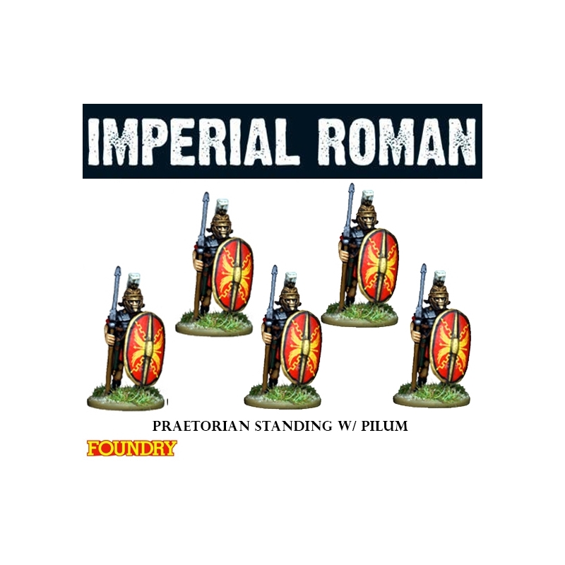 Imperial Roman Praetorian Guard Standing w/Pilum 28mm Ancients FOUNDRY