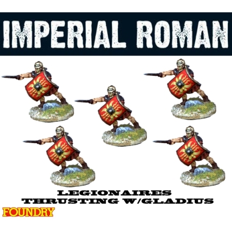 Imperial Roman Legionaries Thrusting w/Gladius 28mm Ancients FOUNDRY