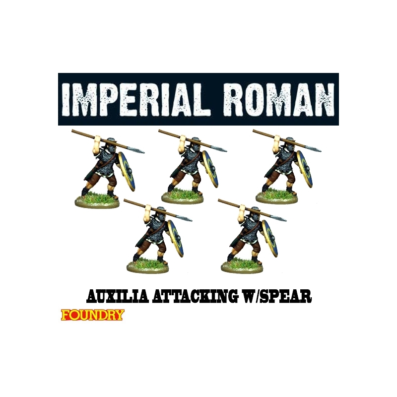 Imperial Roman Auxilia Attacking w/Spear 28mm Ancients FOUNDRY