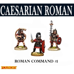 Caesarian Roman Command 1 28mm Ancients FOUNDRY