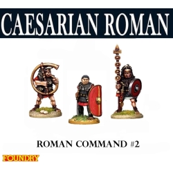 Caesarian Roman Command 2 28mm Ancients FOUNDRY