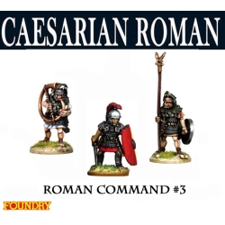 Caesarian Roman Command 3 28mm Ancients FOUNDRY