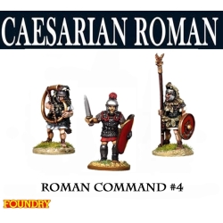 Caesarian Roman Command 4 28mm Ancients FOUNDRY