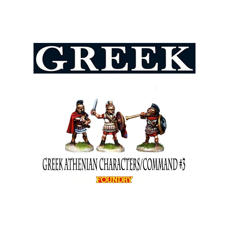 Greek Athenian Characters/Command 3 28mm Ancients FOUNDRY