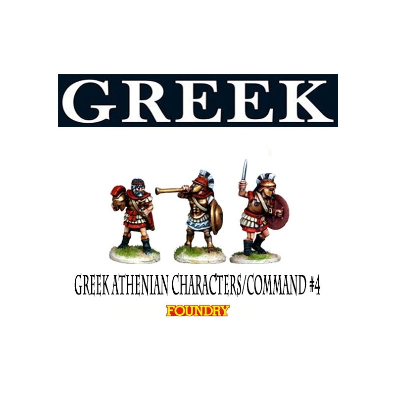 Greek Athenian Characters/Command 4 28mm Ancients FOUNDRY