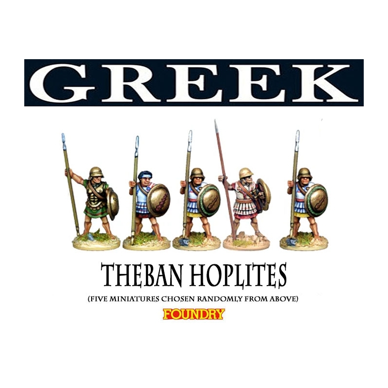 Greek Theban Hoplites 28mm Ancients FOUNDRY