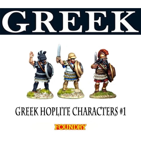 Greek Hoplites Characters 1 28mm Ancients FOUNDRY