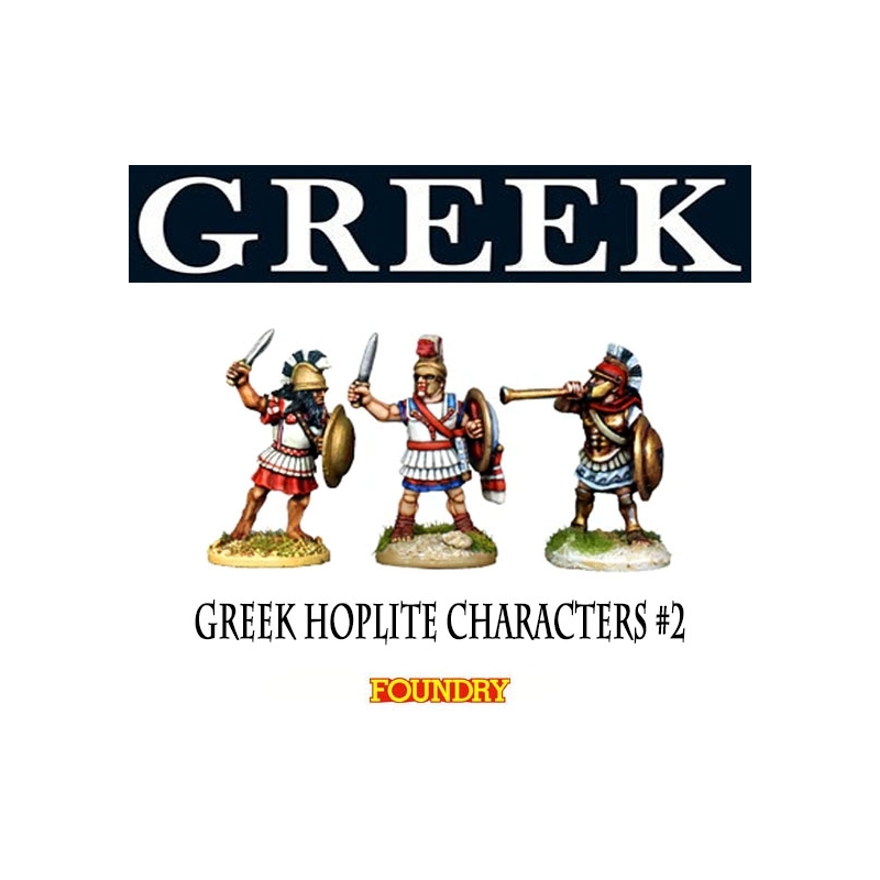 Greek Hoplites Characters 2 28mm Ancients FOUNDRY