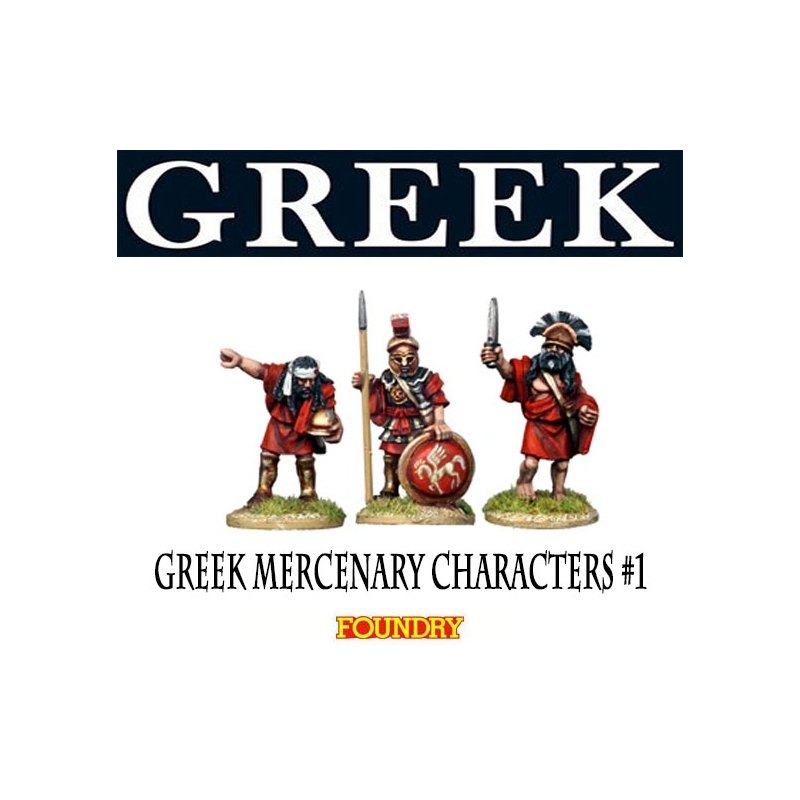 Greek Mercenary Characters 1 28mm Ancients FOUNDRY