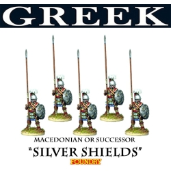 Greek Macedonian or Successor SILVER SHIELDS Phalanx 28mm Ancients FOUNDRY