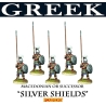 Greek Macedonian or Successor SILVER SHIELDS Phalanx 28mm Ancients FOUNDRY