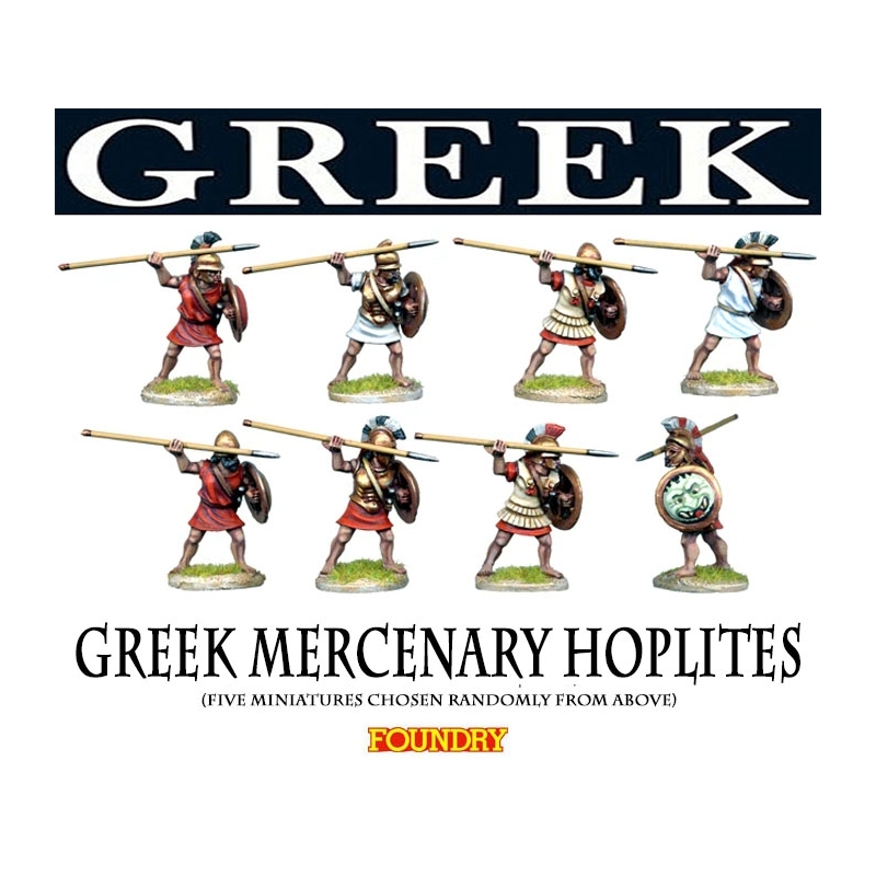 Greek Mercenary Hoplites 28mm Ancients FOUNDRY