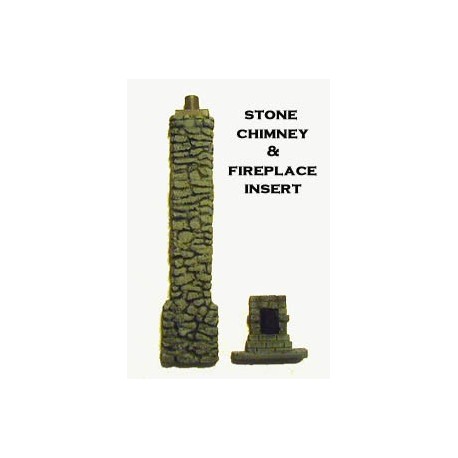Stone Chimney w/fireplace
