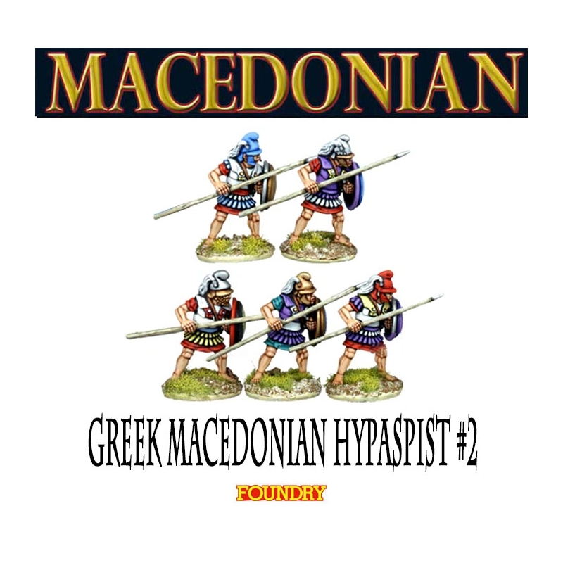 Greek Macedonian Hypaspists 2 28mm Ancients FOUNDRY