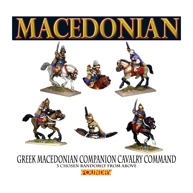 Greek Macedonian Companion Cavalry Command 28mm Ancients FOUNDRY