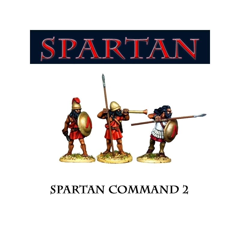 Greek Spartan Command 2 28mm Ancients FOUNDRY