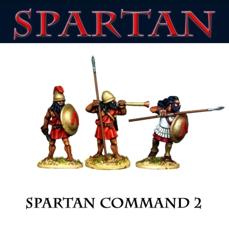 Greek Spartan Command 2 28mm Ancients FOUNDRY