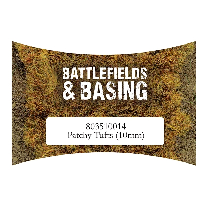 Patchy Tufts - 10mm - Basing material  BATTLEFIELD & BASING