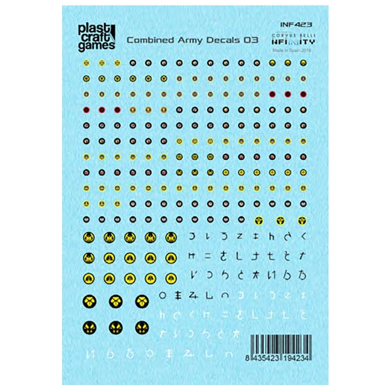 Generic Sci-Fi Decals Sheet 1 (Combined Army Decals 03)  PLAST CRAFT