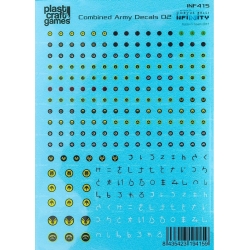 Generic Sci-Fi Decals Sheet 3 (COMBINED ARMY DECALS 02)  PLAST CRAFT