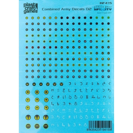 Generic Sci-Fi Decals Sheet 3 (Combined Army Decals 02)  PLAST CRAFT