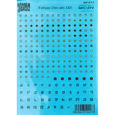 Generic Sci-Fi Decals Sheet 4 (TOHAA DECALS 02)  PLAST CRAFT