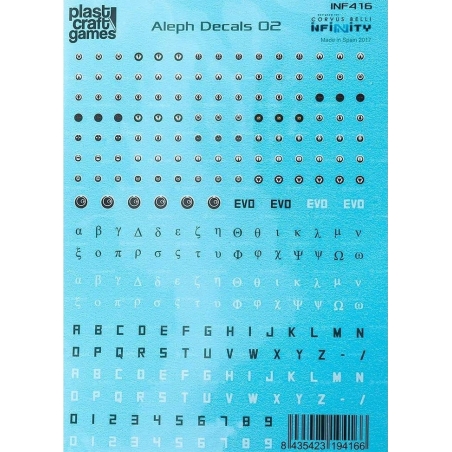 Generic Sci-Fi Decals Sheet 5 (ALEPH DECALS 02)  PLAST CRAFT