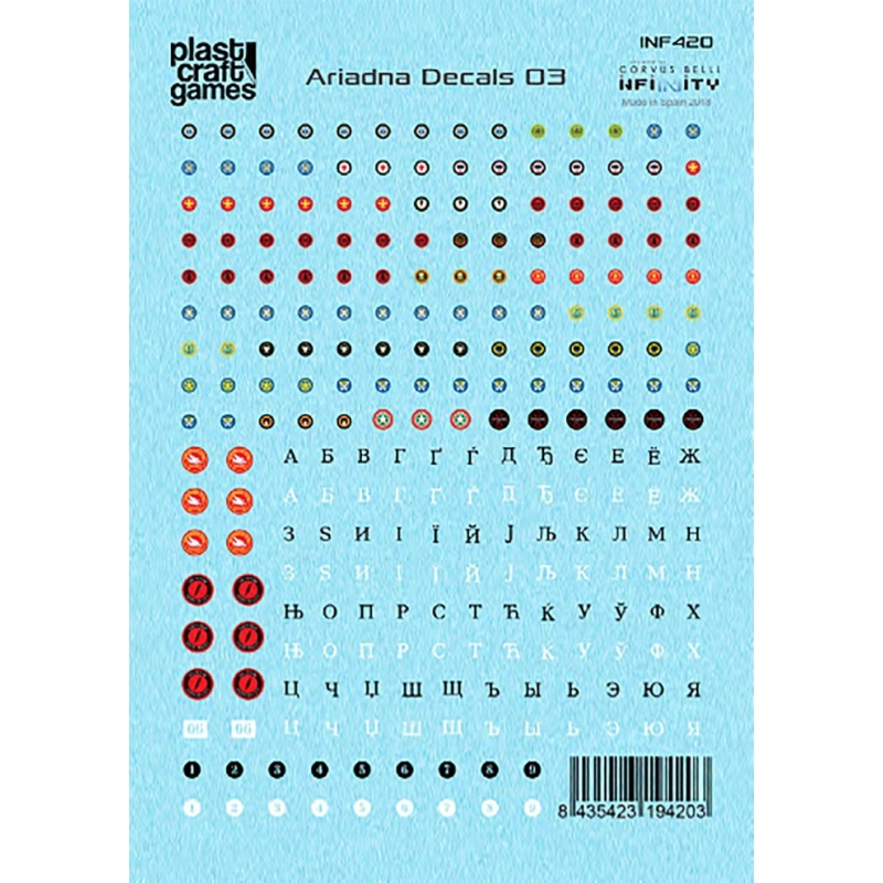 Generic Sci-Fi Decals Sheet 7 (ARIADNA DECALS 03)  PLAST CRAFT