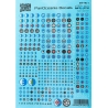 Generic Sci-Fi Decals Sheet 8 (PANOCEANIA DECALS)  PLAST CRAFT