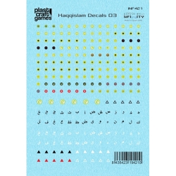 Generic Sci-Fi Decals Sheet 10 (HAQQISLAM DECALS 03)  PLAST CRAFT