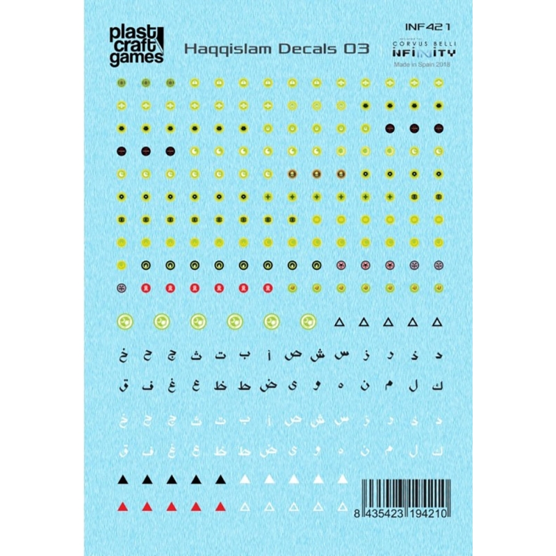 Generic Sci-Fi Decals Sheet 10 (HAQQISLAM DECALS 03)  PLAST CRAFT