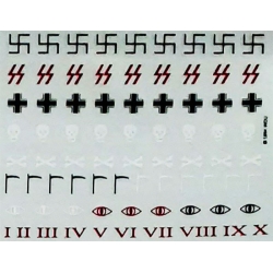 Generic Sci-Fi Decals Sheet B (Symbols / Roman Numbers) FRONTLINE GAMES