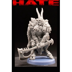 Bul'Gar Warrior B  Barbarian Chaos HATE GAME MINIATURES CMON