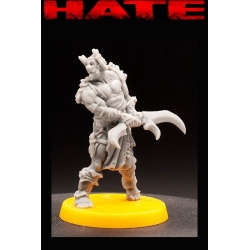 Bul'Gar Youngblood Barbarian Chaos HATE GAME MINIATURES CMON