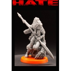 Um'Cal Youngblood Barbarian Chaos HATE GAME MINIATURES CMON