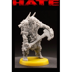 Um'Kator Warrior C Barbarian Chaos HATE GAME MINIATURES CMON