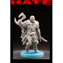 Um'Tal Warrior B Barbarian Chaos HATE GAME MINIATURES CMON