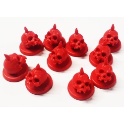 Tracker Tokens Ogre Size Spiked Skulls (10) Terrain HATE GAME ACCESSORIES MINIATURES CMON