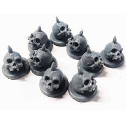 Savagery Tokens Ogre Size Spiked Skulls (10) Terrain HATE GAME ACCESSORIES MINIATURES CMON