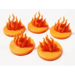 Plague Tokens  Small Flames (5) Terrain HATE GAME ACCESSORIES MINIATURES CMON