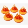 Plague Tokens  Small Flames (5) Terrain HATE GAME ACCESSORIES MINIATURES CMON