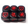 Hate D6 Dice (6)  HATE GAME ACCESSORIES MINIATURES CMON