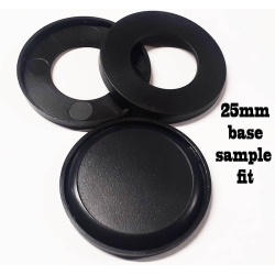 45mm Black Base Markers (3)  HATE GAME ACCESSORIES MINIATURES CMON