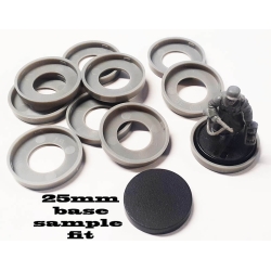 25mm Gray Base Markers (10)  HATE GAME ACCESSORIES MINIATURES CMON