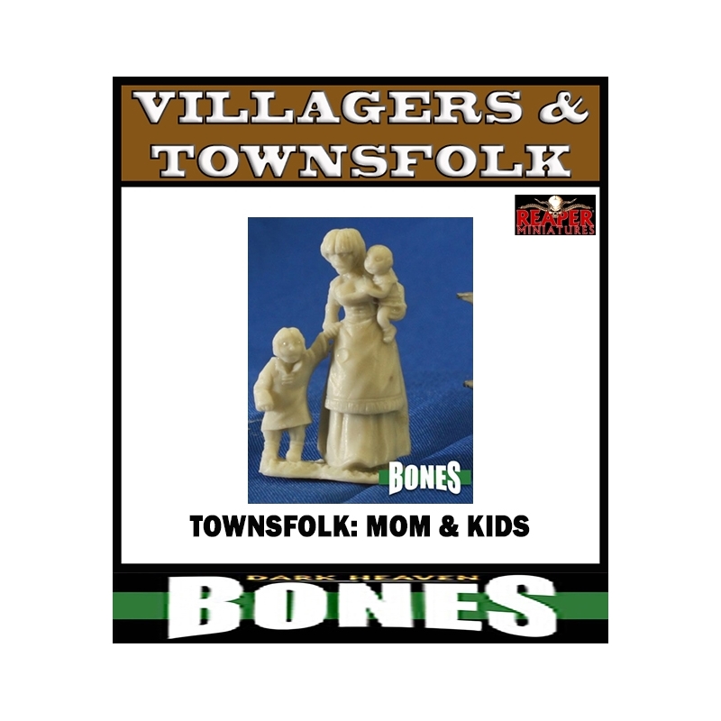 Townsfolk: Mother with Children-Bones