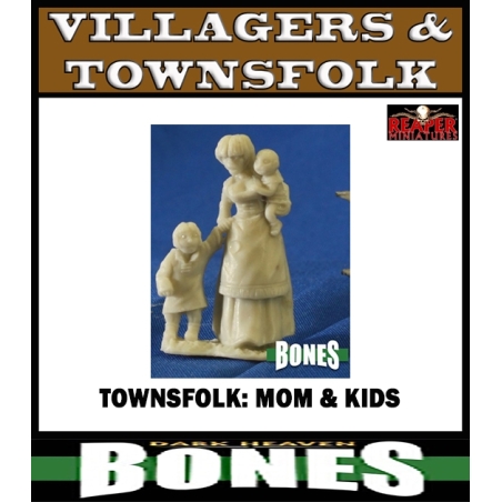 Townsfolk: Mother with Children-Bones