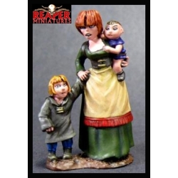 Townsfolk Mother & Children REAPER MINIATURES