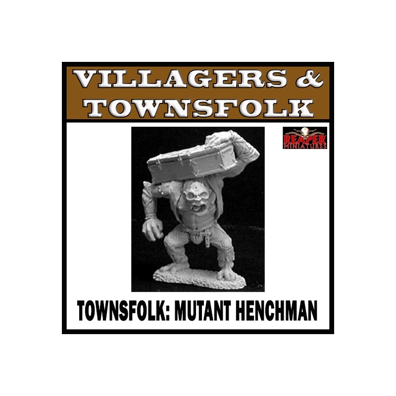 Townsfolk Mutant Henchman w.Coffin REAPER MINIATURES