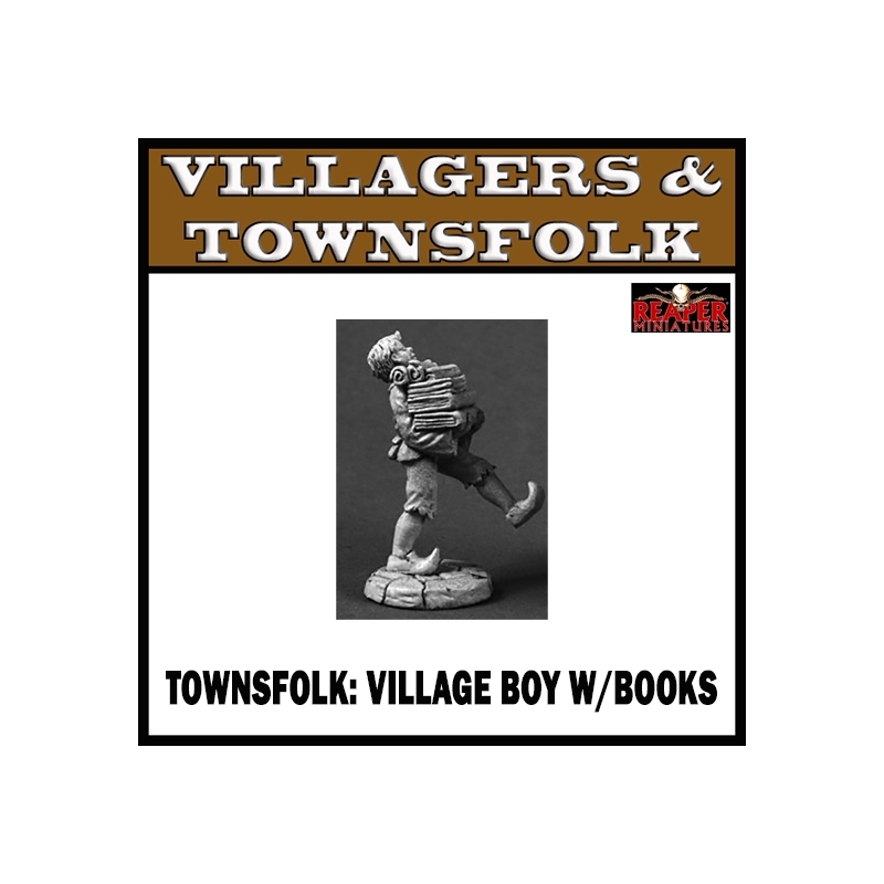 Townsfolk Village Boy w/Books REAPER MINIATURES