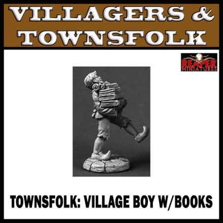 Townsfolk Village Boy w/Books REAPER MINIATURES